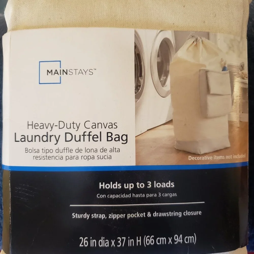 Brand New Giant Canvas Laundry Duffel Bag